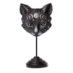 dekorace ALCHEMY GOTHIC - Mystic Moon Cat - Masque - V129
