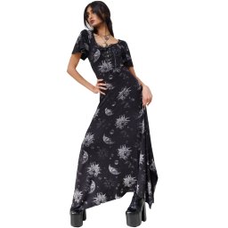 šaty dámské KILLSTAR - Umbral Maxi - Black - KSRA012068