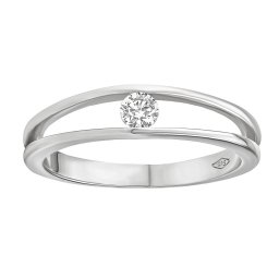 Silvego Zlatý prsten Danika s Brilliance Zirconia z bílého 14kt zlata - FNNNF253BRGW