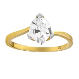 Silvego Zlatý prsten Kelsie s Brilliance Zirconia ze žlutého a bílého 14kt zlata - FNNNF24RGYW
