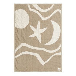 Ferm Living designové plédy Kove Applique Quilted Blanket