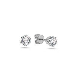 Náušnice Celina s lab-grown diamanty, bílé zlato IZLG1225A
