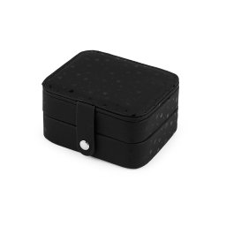 Malá šperkovnice srdce 9x11x6 cm, barva 3 černá