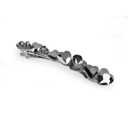 Francouzská spona do vlasů srdce, barva 2 black diamond