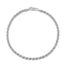 Pánský stříbrný náramek DIESEL - 3,3 mm varianta 21 cm