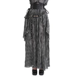 sukně dámská DEVIL FASHION - Grey Gothic - SKT20701
