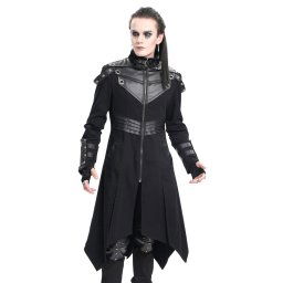kabát pánský DEVIL FASHION - Black Gothic Punk - CT255