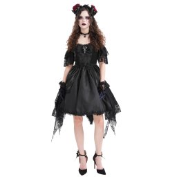 šaty dámské DEVIL FASHION - Black Gothic Off-the - SKT21601