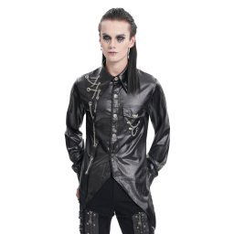 košile pánská DEVIL FASHION - Black Gothic Punk - SHT123