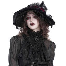 vázanka (plastron) DEVIL FASHION - Black Gothic Retro - AS206