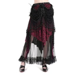 sukně dámská DEVIL FASHION - Black and Red Gorgeous Gothic - ESKT051