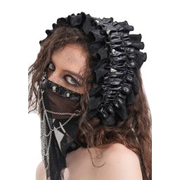 čelenka DEVIL FASHION - Black Gothic Faux - AS202