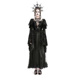 šaty dámské DEVIL FASHION - Gothic Enchantress Black - ESKT05201