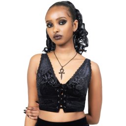 podprsenka dámská KILLSTAR - Vipers - Black - KSRA012539