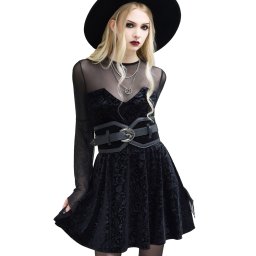 šaty dámské KILLSTAR - Enigma Garden - Black - KSRA012530