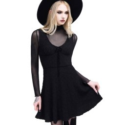 šaty dámské KILLSTAR - Enchanted Fang - Black - KSRA012529