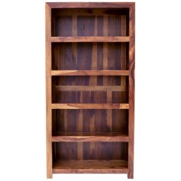 indickynabytek.cz - Knihovna 90x180x35 Kali z indického masivu palisandr / sheesham