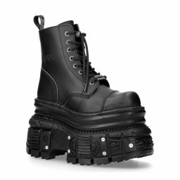 boty NEW ROCK - VEGAN NEGRO, TANK NEGRO - M.MILI083CCT-V4