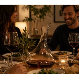 Ichendorf Milano designové karafy Luna Tilting Decanter Dot