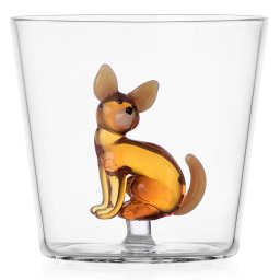 Ichendorf Milano designové sklenice na vodu Dogs Tumbler Chihuahua