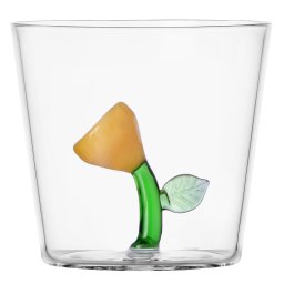 Ichendorf Milano designové sklenice na vodu Botanica Tumbler Amber Flower
