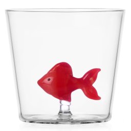 Ichendorf Milano designové sklenice na vodu Animal Farm Tumbler Red Fish