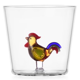 Ichendorf Milano designové sklenice na vodu Animal Farm Tumbler Rooster