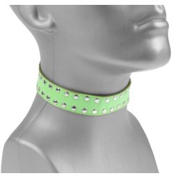 obojek Stud - Green - RET033