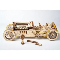 Ugears 3D dřevěné mechanické puzzle U9 Auto (Grand Prix)