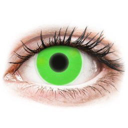 ColourVUE Crazy Glow - nedioptrické (2 čočky) Green
