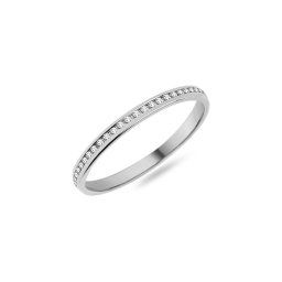 Dámská svatební obroučka s diamanty 1,8mm, bílé zlato IZKR008A-F-BR