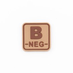 JACKETS TO GO nášivka krevní skupina B+ NEG plast velcro DESERT