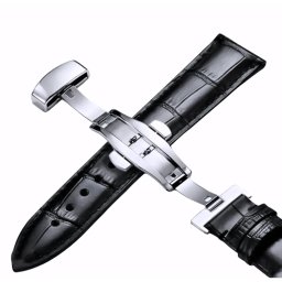 Gaira® Řemínek na hodinky 3223S černý, Šířka řemínku 22 mm