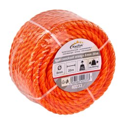 KesTek Víceúčelové lano 20 m / 8 mm, oranžové 40233KT