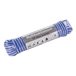 KesTek Multifunkční lano PP 15 m / 9,5 mm, modré 40237KT