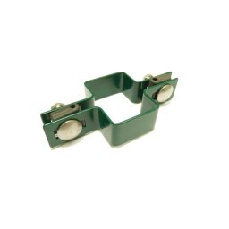 RETIC Průběžná příchytka panelu na sloupek ZN+PVC 60x40x4 mm, zelená 6040P6005