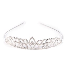 Štrasová čelenka / korunka do vlasů, barva 1 crystal