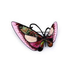 Brož motýl, barva 2 růžovofialová