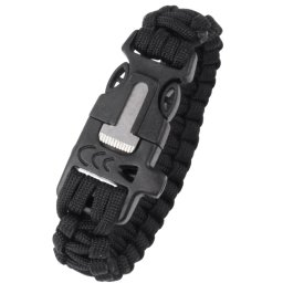 Gaira® Náramek Survivor 3379, Barva černá