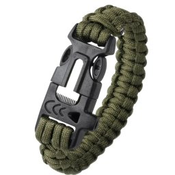 Gaira® Náramek Survivor 3379, Barva zelená