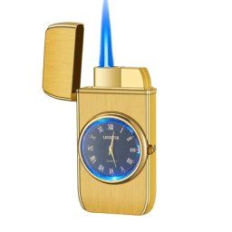 Gaira® Plynový zapalovač Watch 8016, Barva zlatá