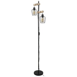 Rabalux stojací lampa Fabian E27 2x MAX 40W matná černá 5246