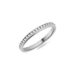 Dámská svatební obroučka s lab-grown diamanty 2,1mm, bílé zlato IZKR010A-F-LG
