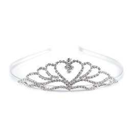 Štrasová čelenka / korunka do vlasů, barva 1 crystal čelenka