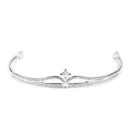 Štrasová čelenka / korunka do vlasů, barva 2 crystal korunka