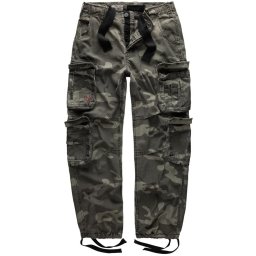 Kalhoty AIRBORNE VINTAGE BLACK CAMO vel. XXL
