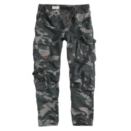 Kalhoty AIRBORNE SLIMMY BLACK CAMO vel. M