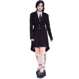 kabát unisex (sako) JAWBREAKER - Striped Long - Multi - CTA 1400