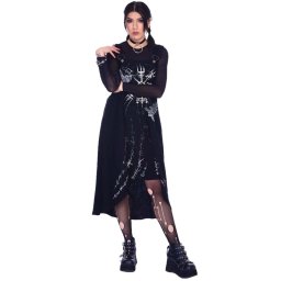 šaty dámské JAWBREAKER - Pinafore - Black- DRA 9578