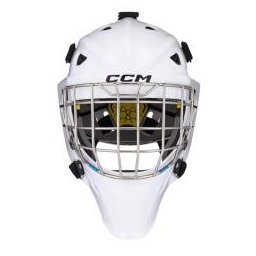 Brankářská maska CCM Axis F5 CCE White YTH (žák) Youth (žákovská)